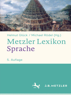 cover image of Metzler Lexikon Sprache